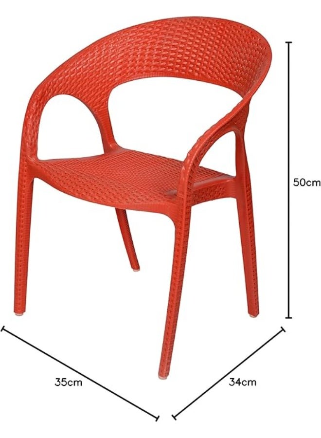 Khurshid Plastics Milano Plastic Chair For Kids from Khurshid Plast Plastics - Orange - Image 1